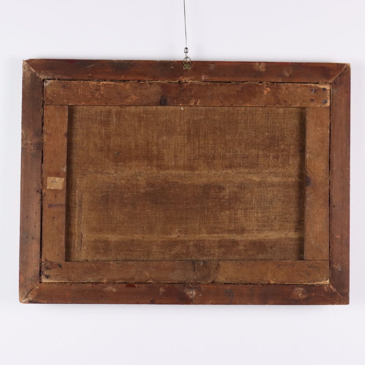 Quadro Antico Dipinto Paesaggio Nordico Olio su Tela XVII-XVIII Secolo-photo-7