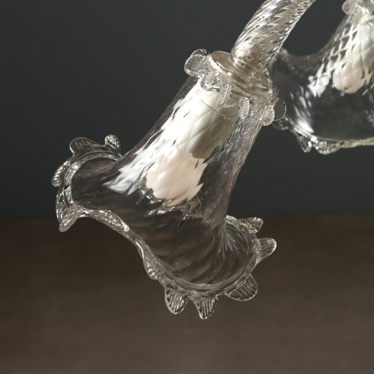 Lampadario in Vetro Soffiato di Murano Murano Fine XIX Secolo-photo-5