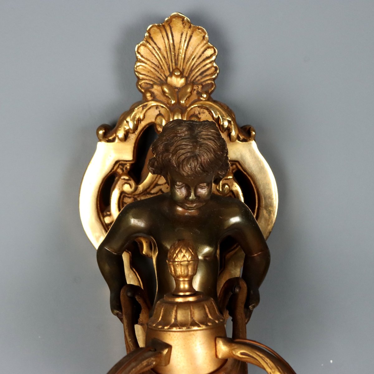 Coppia di Applique in Bronzo Dorato - Italia XX Secolo Italia XX Secolo-photo-4
