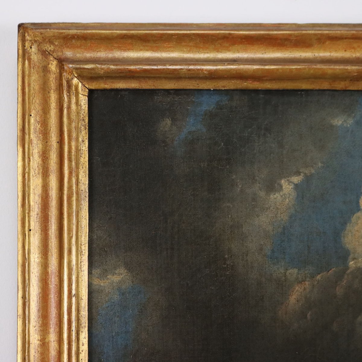 Quadro Antico Mosè fa Scaturire l'Acqua dalla Roccia XVII-XVIII Secolo Originale-photo-5