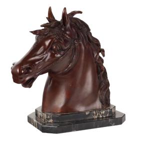 Testa di Cavallo in Bronzo F.G. Ruocco Napoli Italia Ultimo Quarto '900