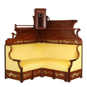 Divano ad Angolo Liberty Italia Fine XIX – Inizio XX Secolo