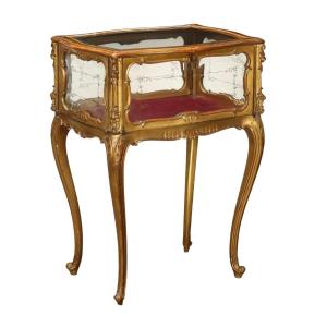 Espositore intagliato e dorato fine'800