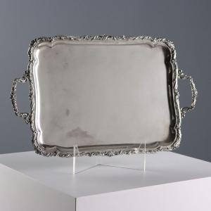 Vassoio in Argento Gelli Milano Italia Metà '900