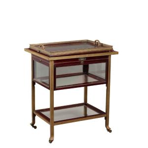 Carrello Bar Liberty in Mogano Italia Inizi '900