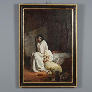 Dipinto 'Esmeralda nella Torre di Notre-Dame'