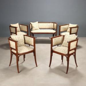 Salottino Thonet Mundus in Faggio Vienna Inizio XX Secolo