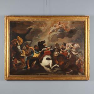 Dipinto La Conversione di San Paolo Scuola di Luca Giordano XVII Secolo