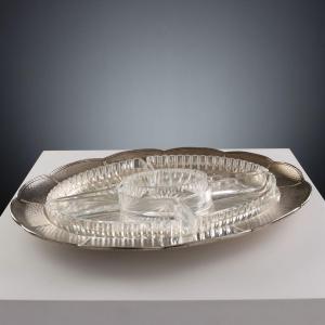 Vassoio in Argento 925 R&S Garrard Londra Inghilterra 1948