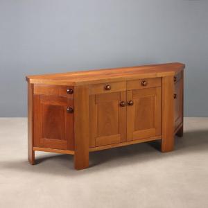 Credenza Scantonata Anni 60 produzione Bernini Design di Silvio Coppola