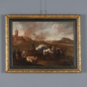 Dipinto La fuga dalla Città Assediata