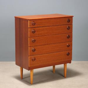 Cassettiera Vintage del Nord Europa Anni 60-70