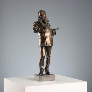 Pittore in Bronzo Vincenzo Gemito Italia Seconda Metà '900