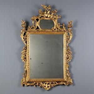 Specchiera in Legno Intagliato e Dorato - Italia Fine XIX Secolo Italia Fine XIX Secolo