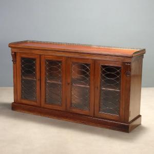 Credenza Vittoriana in Mogano Inghilterra Fine XIX Secolo