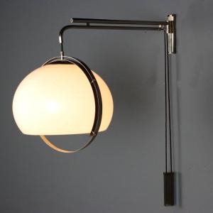 Lampada Vintage Space Age Metacrilato Metallo Italia Design Anni 70 Originale