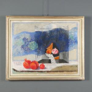 Dipinto Moderno Attilio Rossi La via Lattea Olio su Tela 1992