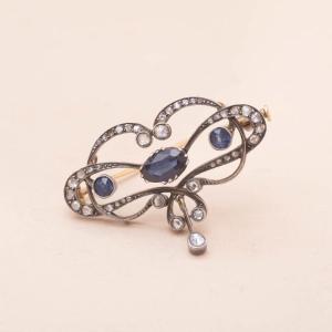 Art Nouveau Butterfly Brooch