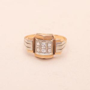 Antique Rose Gold Tank Ring
