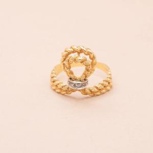 Vintage Duchess Twisted Diamond Ring 1960s