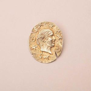 Vintage Adonis Gold Brooch