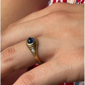 Vintage Sapphire Cabochon Ring