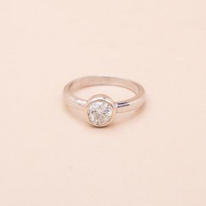 Vintage Solo Certified Diamond Ring 0.66 Ct