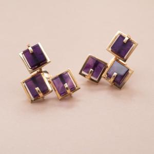 Pendants 1970 Abstract Amethysts