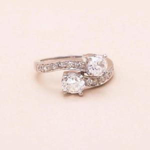 Toi & Moi Old Diamond Ring 1.25 Carat