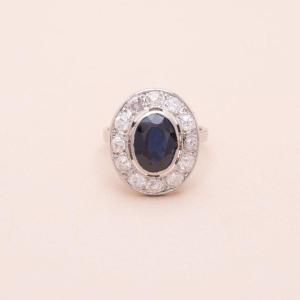 Pompadour Platinum Ring 1920s