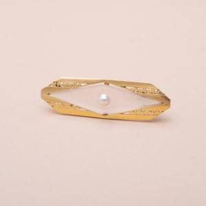 Antique Art Deco Tam Crystal Brooch