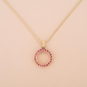 Ruby Chain And Pendant