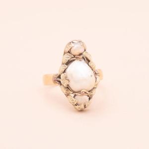 Antique Ring Transformed Mississippi Pearl