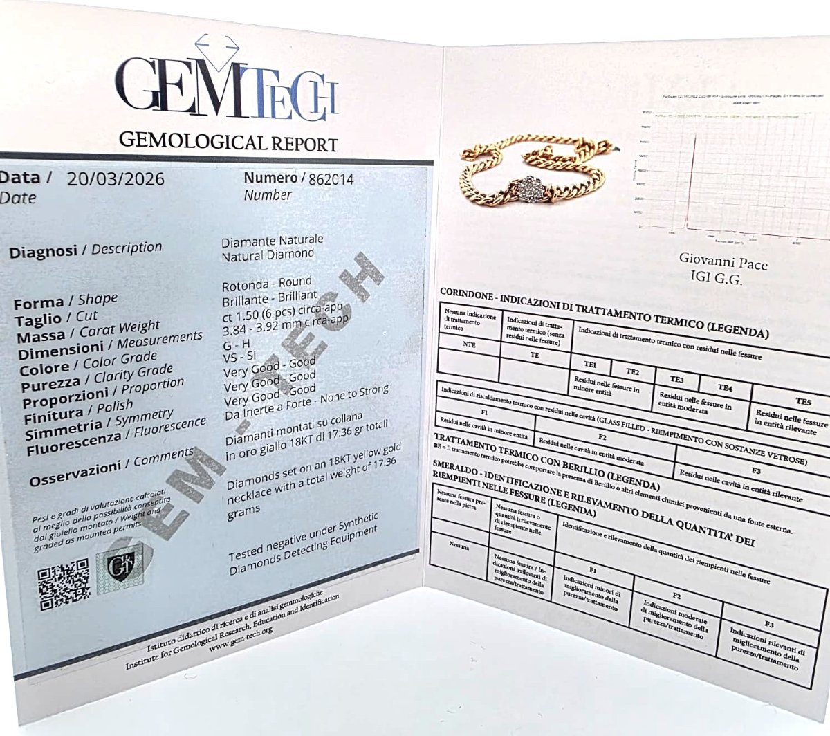 Collana in oro giallo 18kt con diamanti-photo-7