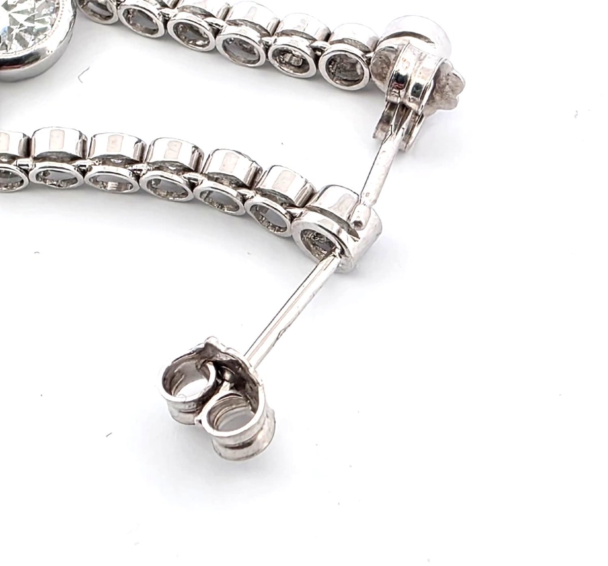 Orecchini in oro bianco 18kt con diamanti importanti-photo-1