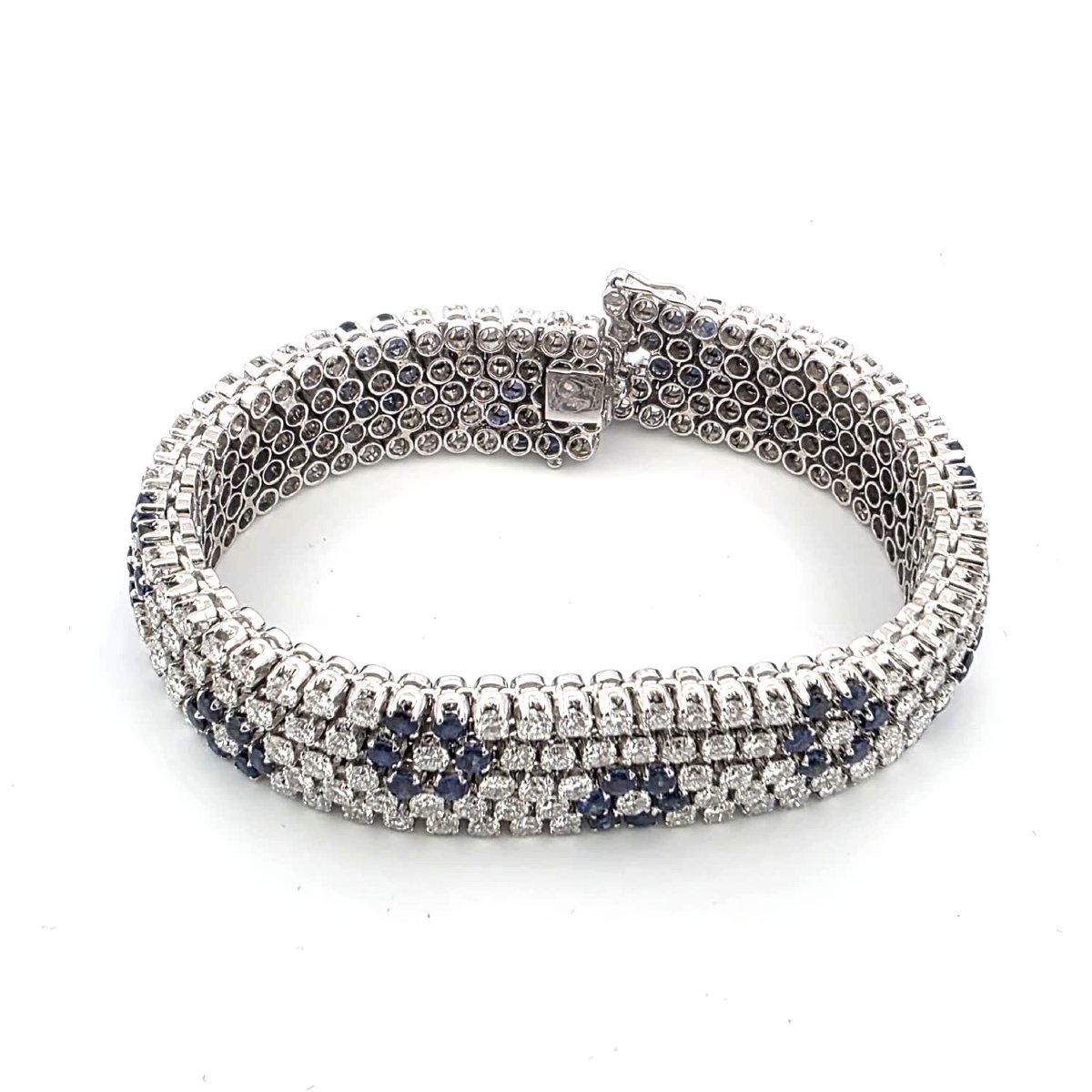 BRACCIALE IN DIAMANTI E ZAFFIRI-photo-3