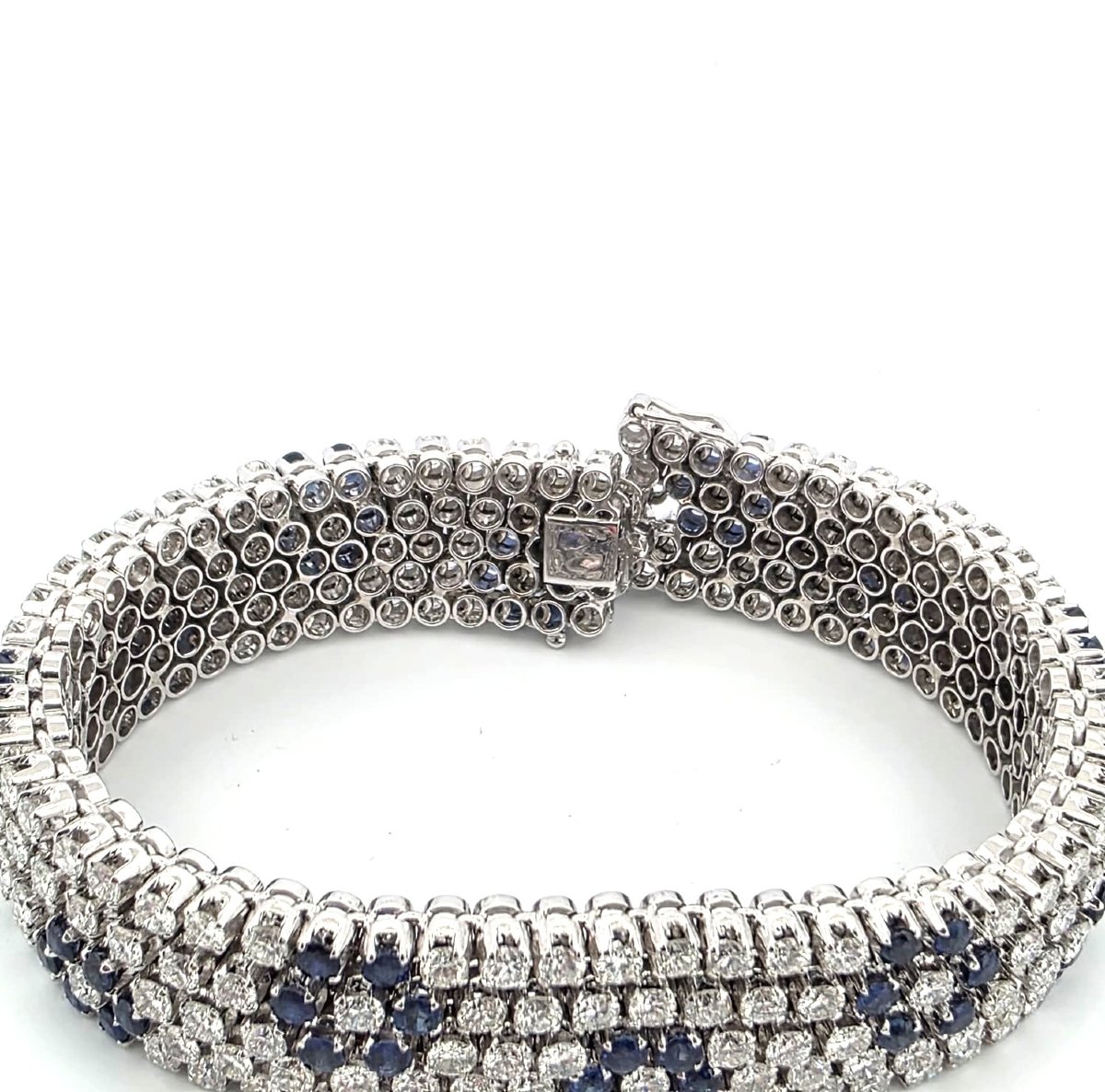 BRACCIALE IN DIAMANTI E ZAFFIRI-photo-4