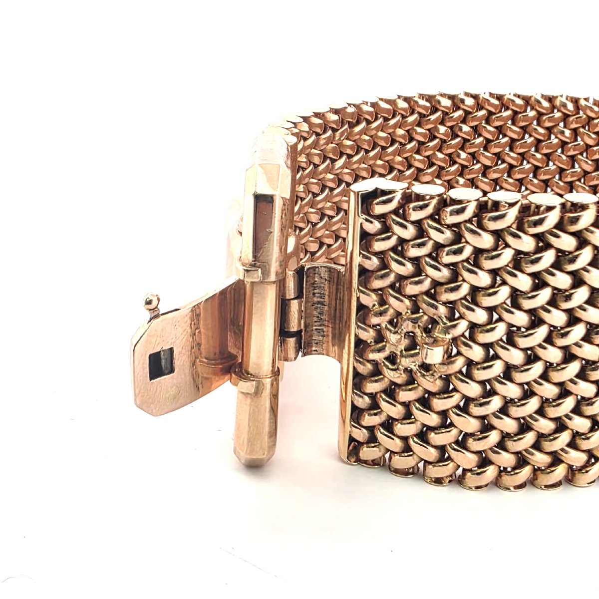 Bracciale retrò anni 50' in oro giallo 18kt massiccio-photo-2