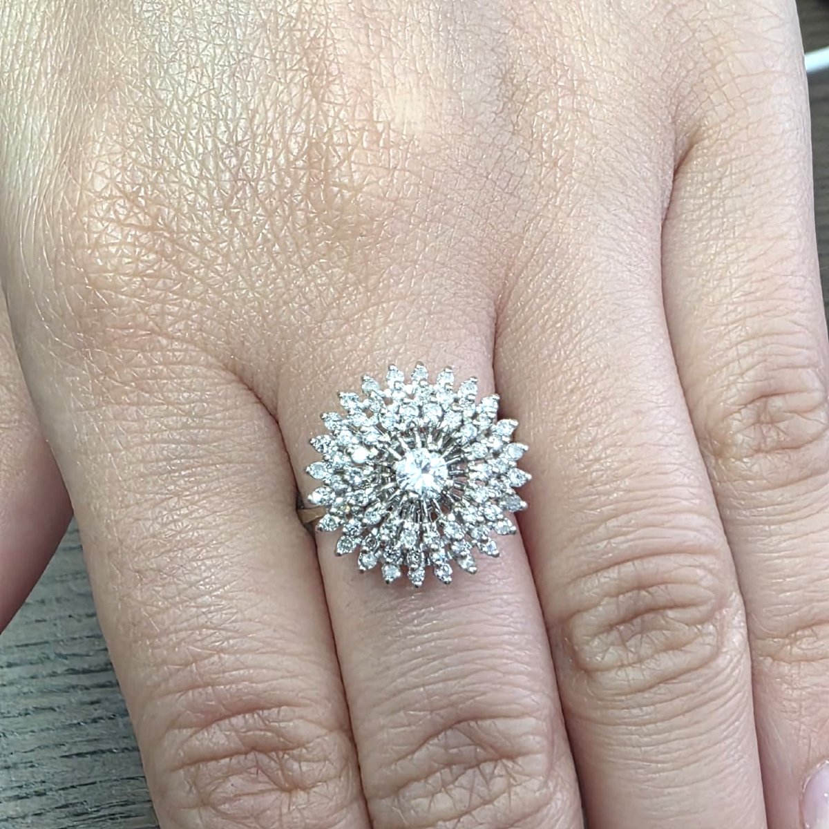Anello in oro bianco 18kt con diamanti-photo-2