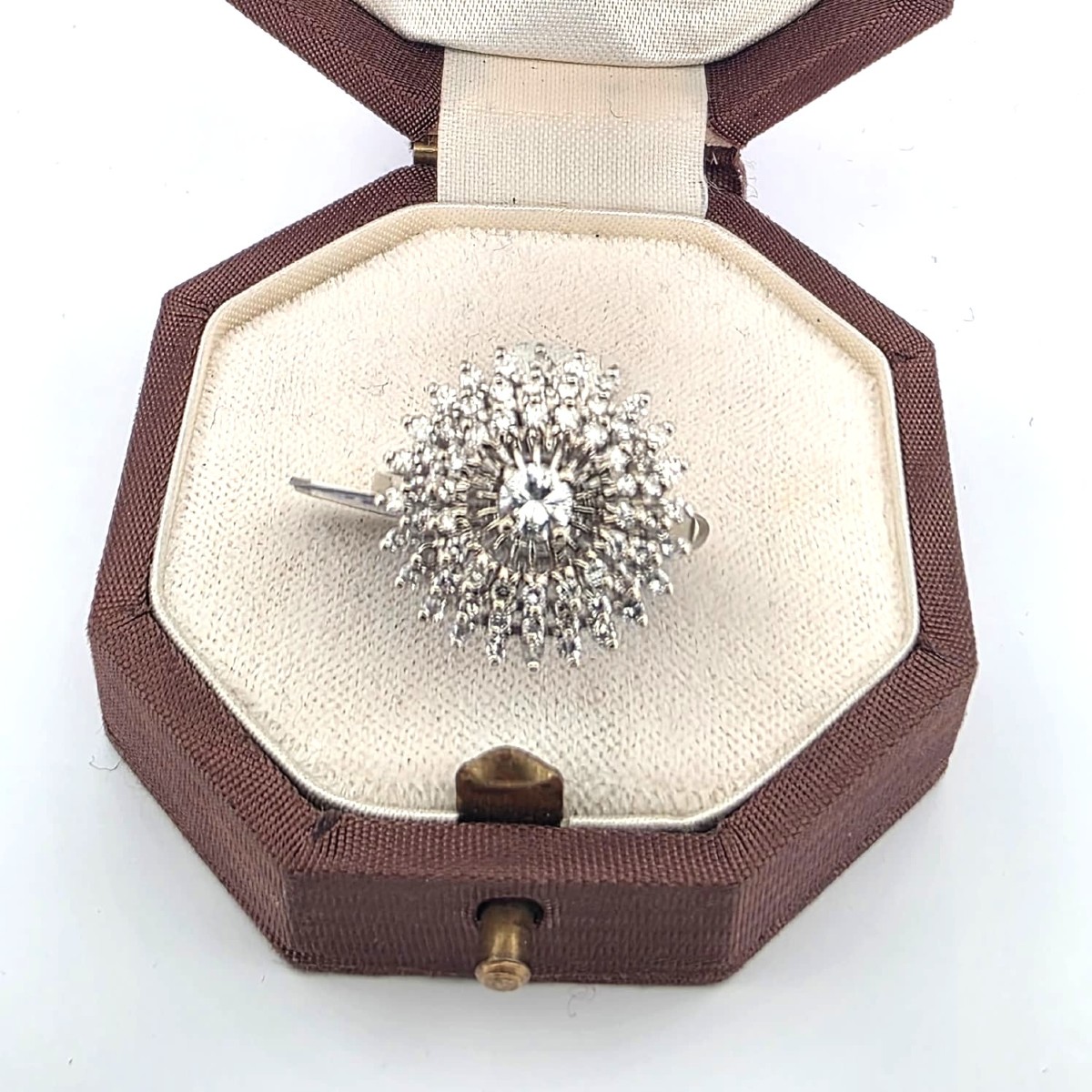 Anello in oro bianco 18kt con diamanti