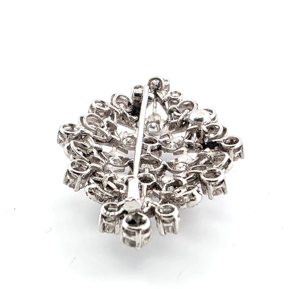 Spilla in oro bianco 18 kt con diamanti-photo-2
