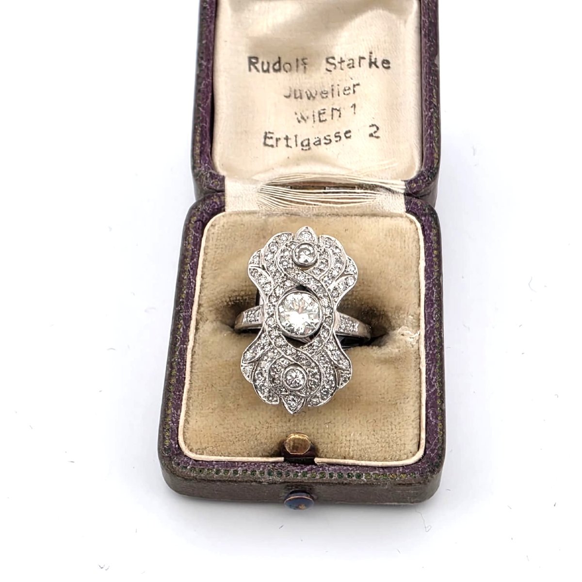 Anello in oro giallo 18kt con diamanti-photo-1