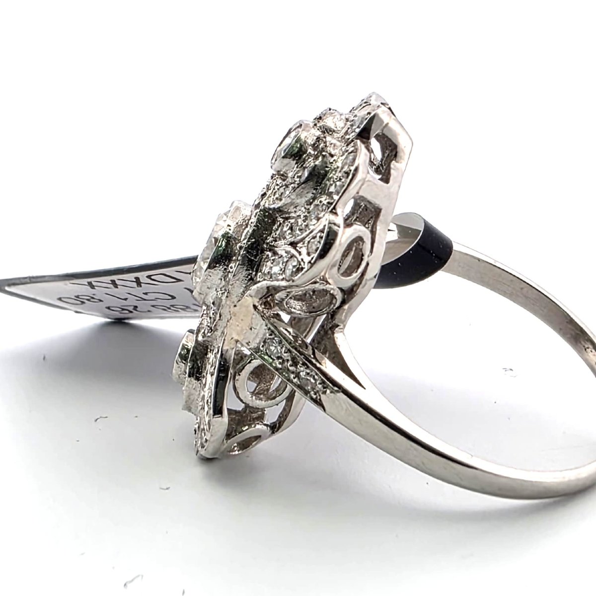 Anello in oro giallo 18kt con diamanti-photo-2