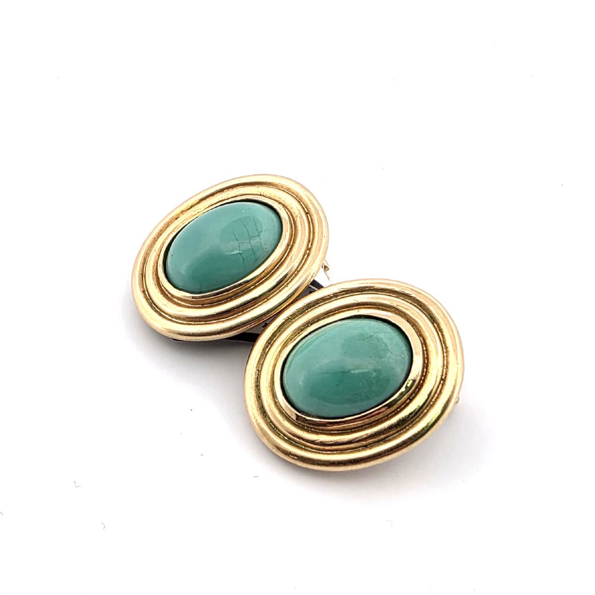 Orecchini in oro giallo 18kt con diamanti-photo-3