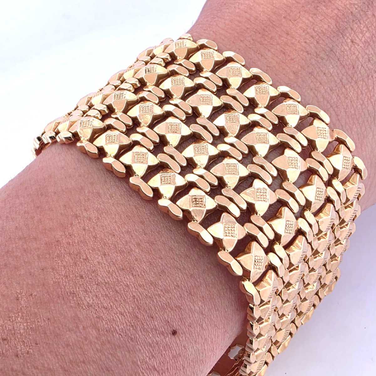 Bracciale in oro giallo 18kt massiccio-photo-2