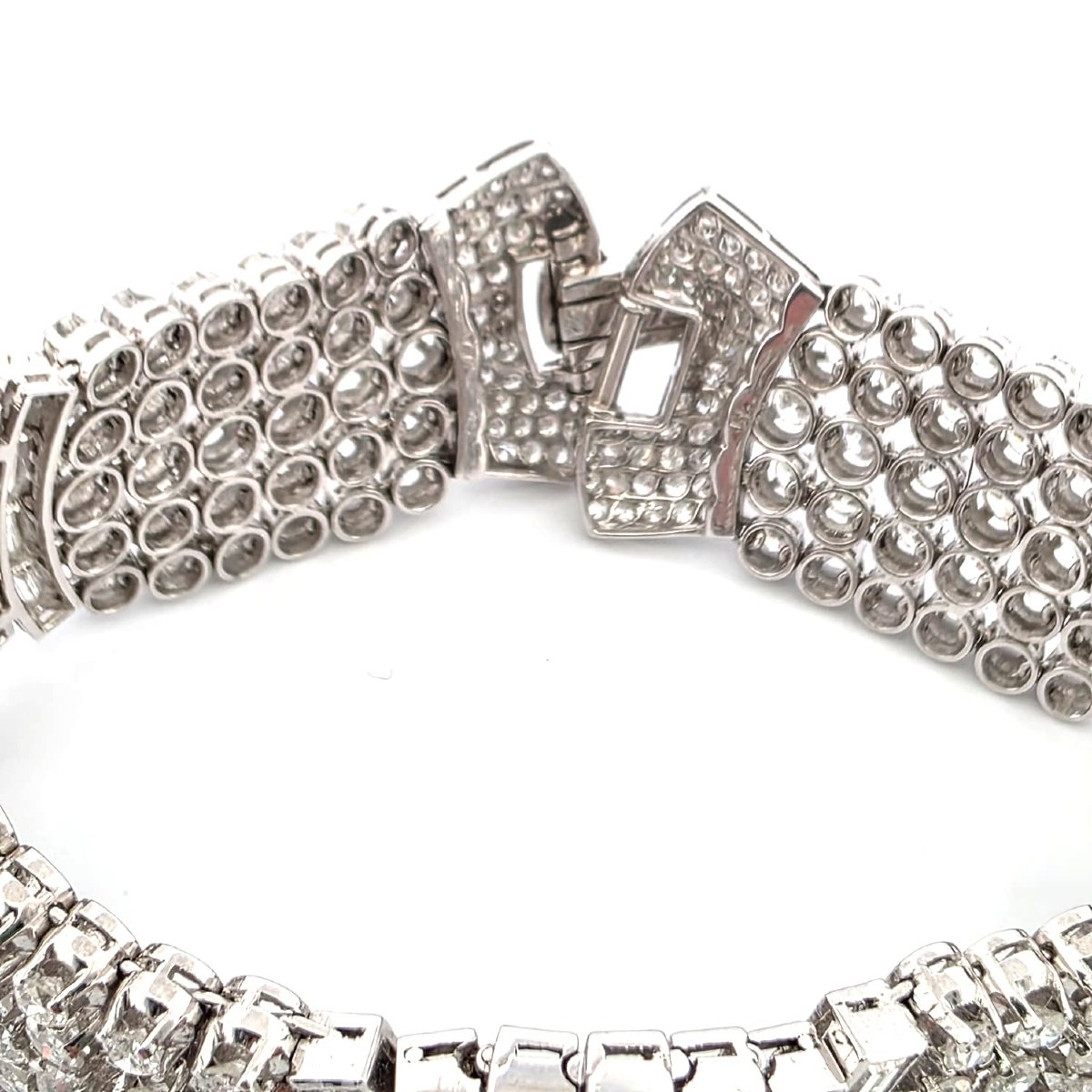 Bracciale in platino con diamanti-photo-4
