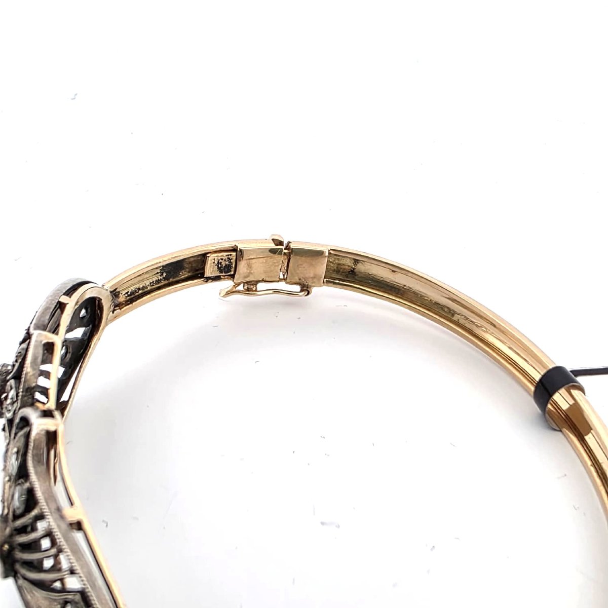 Bracciale rigido vittoriano con diamanti risalente alla seconda metà del XIX secolo (circa 1860-photo-1