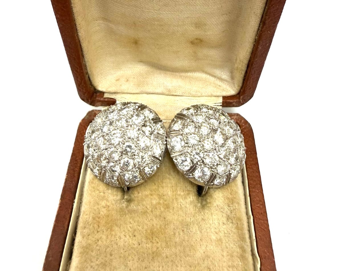 Orecchini in oro bianco 18kt con diamanti-photo-4