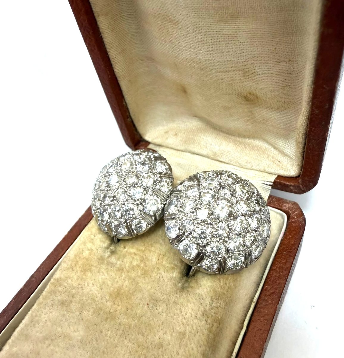Orecchini in oro bianco 18kt con diamanti-photo-1