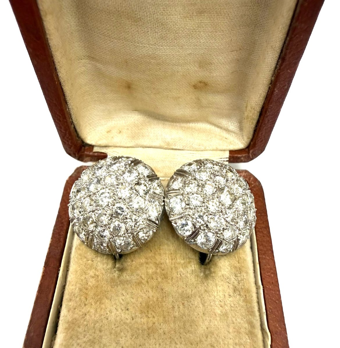 Orecchini in oro bianco 18kt con diamanti-photo-2